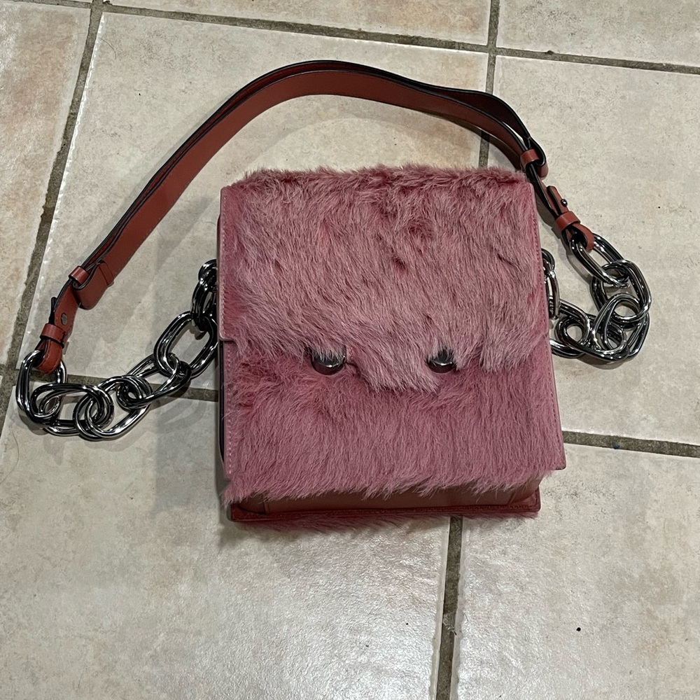 Marni Elegant Pink Fur Women Bag